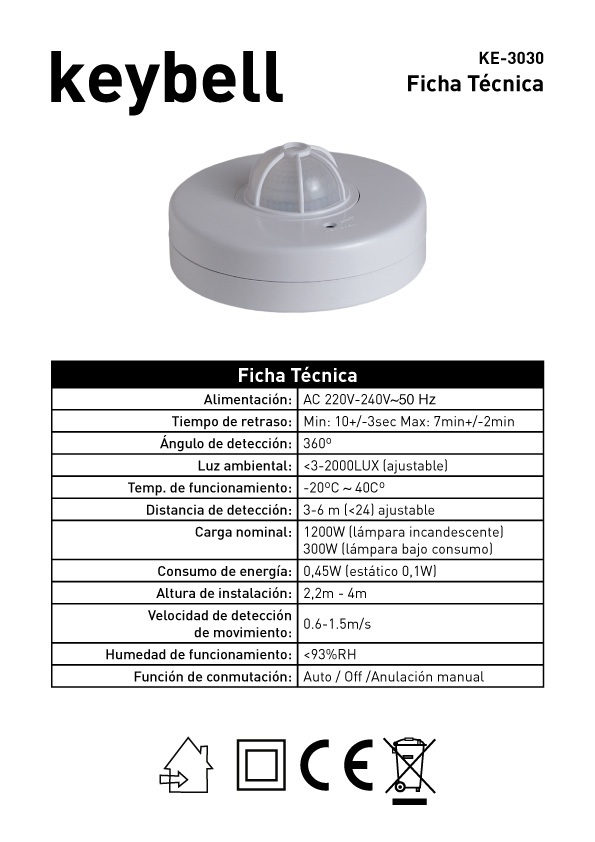 FICHA SENSOR SUPERFICIE KE-3030